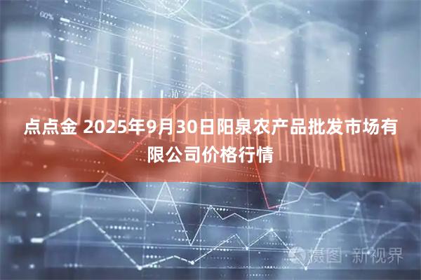 点点金 2025年9月30日阳泉农产品批发市场有限公司价格行情